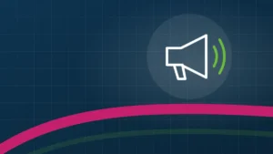 Illustration: Megafon als Symbol für eine Pressemitteilung