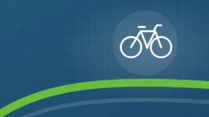 Illustration: Fahrrad als Symbol für das Dienstrad
